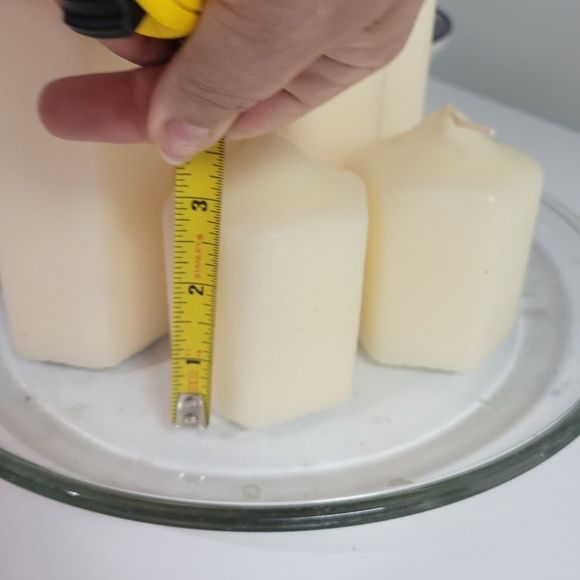 CANDLE LITE CANDLES HUGE SET WITH LARGE 11" CANDLE DISH. NEVER USED W/ lighter - Picture 4 of 10